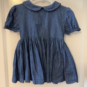 Blue Denim Dress with Peter Pan Collar